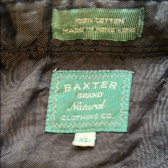 Vintage Baxter Brand Striped Button Down Shirt XL Hong Kong - Picture 3 of 6
